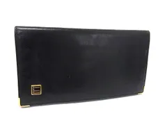 ■美品■ dunhill ダンヒル レザー 二つ折り 長財布 ウォレット 札入れ カード入れ メンズ ブラック系 DM3610