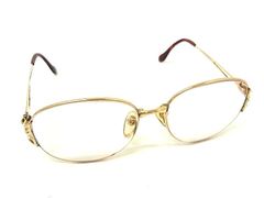 Yves Saint Laurent 33-6694 Prescription Glasses Eyeglasses for Women and Men Gold Tone x Clear Red Tone DM3630