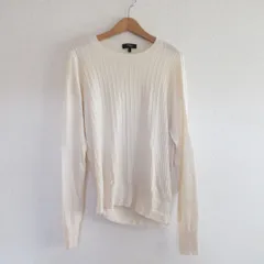 良品 Theory セオリー ウール ニット セーター S ホワイト レディース 古着 中古 USED