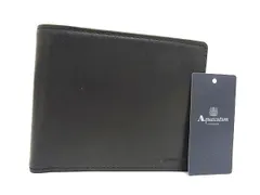 ■美品■ Aquascutum アクアスキュータム レザー 二つ折り 財布 ウォレット 小銭入れ 札入れ ブラック系 DM3673のサムネイル