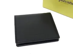 ■新品同様■ Aquascutum アクアスキュータム レザー コインケース コインパース 小銭入れ メンズ ブラック系 DM3919のサムネイル