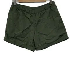 ノースフェイス ショートパンツ サイズL レディース美品  バーサタイルショーツ NBW42051 ダックグリーン(カーキ) 刺繍/ウエストゴム