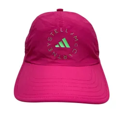 美品 adidas by Stella McCartney アディダスバイステラマッカートニー ロゴ キャップ 帽子 IL9063 サイズF ピンク レディース 古着 中古 USED
