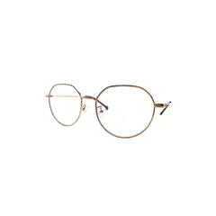 【新品】 [Evimero] ブルーライトカットメガネ ブルーライトカット メガネ おしゃれ 【ハードケース付き】 超軽量 JIS規格 35% UV99% ラウンド型 パソコン用 だてめがね 男女兼用 (クラウンパント, Gold) 1