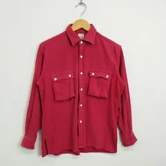 JUN ジュン シャツ 九分袖 古着 vintage メンズ M レッド系 C307のサムネイル