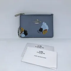 H891　COACH　コーチ　ライトブルー　パスケース　定期入れ　カードケース　
