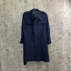 【T-530】レディース トレンチコート ロングコート ネイビー ベルト付き スプリングコート アウター シンプル きれいめ 通勤 カジュアル 古着 春秋 ロング丈