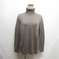 ユニクロ UNIQLO エクストラファインメリノ タートルネック セーター XL ブラウン 長袖 ウール ニット タグ付き
