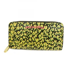 【5ge6010】ルイヴィトン 長財布 ヴェルニ レオパード ジッピーウォレット M91475 ブルーアンフィニ【中古】レディース