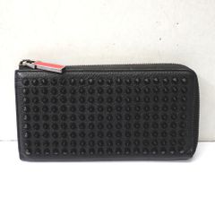 ✨美品✨ルブタン 長財布 パネトーネ レザー ブラック スタッズ - メルカリ
