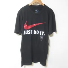 C576　新品　NIKE　ナイキ　ロゴ　プリント　JUST DO IT.　ブラック　Tシャツ　S