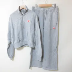 D418　NIKE　ナイキ　グレー　セットアップ　スウエット　上下　りんご　L/M　スポーツウエア　フェニックス
