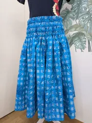 パウスカート　新品　パラカチェック　レフア　75 ４本ゴム　フラダンス　ハワイ　Alohamerryのサムネイル