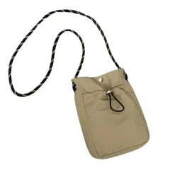 [ハルジオ] ミニショルダーバッグ ミニバッグ スマホポーチ ポシェット ショルダーバッグ 小さめ 人気 レディース 斜めがけ ショルダーポーチ スマホ 携帯 小物 収納 縦型 バック かばん 鞄 軽量 おしゃれ かわいい 可愛い お洒落 (ベー [ベージュ]