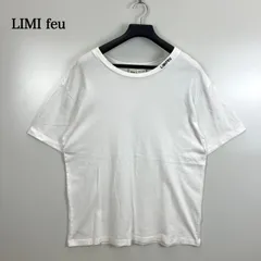 LIMI feu yohji yamamoto 2021ss neck logo BIG Tee 2 LD-T39-058 リミフゥネックロゴ オーバーサイズ Tシャツ 半袖 厚手 アーカイブのサムネイル