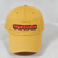 レトロ イエロー ベースボールキャップ ヴィンテージ 帽子 ストリート ベースボールキャップ