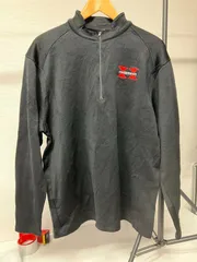 【10s NIKE GOLF】 企業ロゴ ハーフジップ プルオーバー 黒 XL