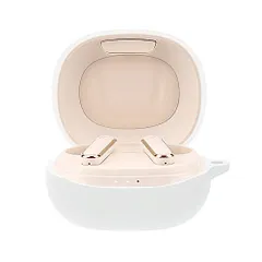 【数量限定】ケース 保護シリコン カラビナ付き ケース P3用イヤホン カバー シンプル おしゃれ life 傷つき防止 耐衝撃 ソフトケース イヤホン・ヘッドホンケース・Soundcore ヘッドホン 保護ケース Anker(ホワイト)