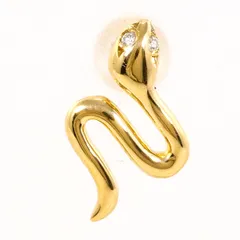 K18YG ピアス(片耳) ダイヤモンド 総重量約0.3g レディース