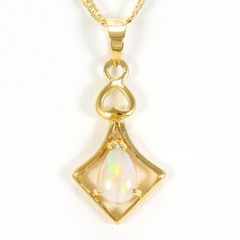 k18刻印ありオパールペンダントネックレス - メルカリ