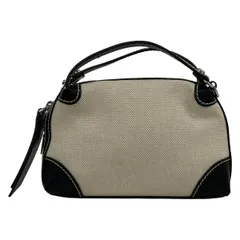 GIANNICHIARINI(ジャンニキャリーニ/ジャンニキアリーニ) ハンドバッグ アリファM アイボリー×黒 レザー