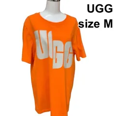◇ アグ UGG トップス クルーネック 半袖 チョップドコレクション オレンジ コットン UM M～L メンズ Z6B190