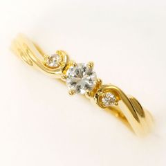 ジュエリーマキK18ダイヤモンド リング 0.10ct - メルカリ