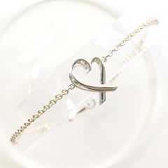 極美品】Tiffany & Co ティファニー ラビングハート ブレスレット