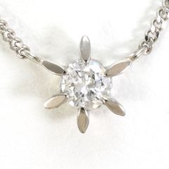 Pt プラチナ ダイヤ入 プチネックレス 0.43ct - メルカリ