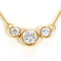 K18YG ネックレス ジルコニア 総重量約2.8g 約42cm