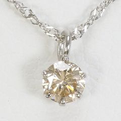 ダイヤモンド ネックレス】0.880ct Pt1000 ジュエリー - メルカリ