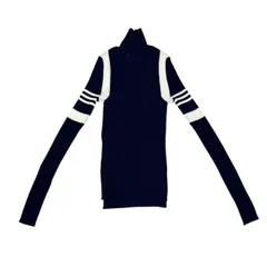 nagonstans ナゴンスタンス 25AW rib ski pullover リブ編みタイトニット 470IA170-1341 M ネイビー 15257のサムネイル