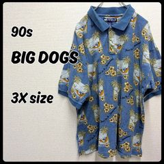 90s ficce ドン小西 自動車メーカーロゴ パロディ 総柄 ポロシャツ M 