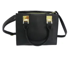 k04250324100　OPAQUE.CLIP　0　黒×ゴールド　　バッグ　ハンドバッグ/クラッチバッグ　通年