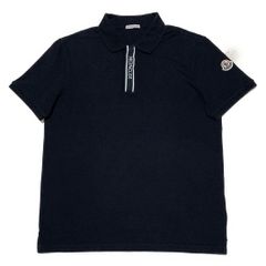 MONCLER ブラック ポロシャツ - メルカリ