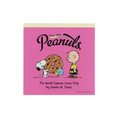 【メール便】スヌーピー メモ帳 スクエアメモ AMERICAN TASTE12 ドーナツ ピーナッツ サンスター文具 新学期準備文具 かわいい キャラクター グッズ 