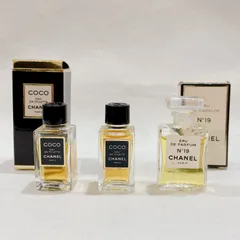 松前306　CHANEL　ミニ香水3点　まとめ　COCO・No.19　各4ml　サンプル　少量　ミニチュア　フレグランス　かんてい局松前R56号店