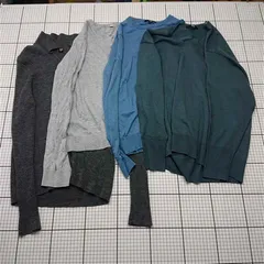 ◇ Θ ユニクロ UNIQLO ニット複数商品 XLサイズ グレー系 メンズ E  【1602130000180】