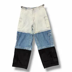 参考上代333400円 VETEMENTS 25SS Deconstructed Triple ディコンストラクテッドトリプル デニムパンツ ジーンズ ヴェトモン UA66PA510N インディゴ 32 （10453M）のサムネイル