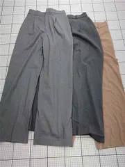 ◇ Θ ユニクロ UNIQLO ワイドパンツ グレー系 ベージュ系 Sサイズ レディース E  【1602130000838】