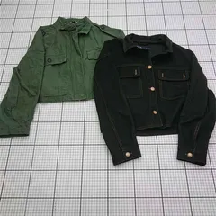 ◇ Θ ザラ ZARA クロップドジャケット 2点セット Sサイズ レディース E  【1602130000753】