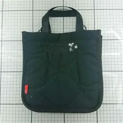 ◇ Θ ルートート ROOTOTE スヌーピー ピーナッツ コラボ キルティングトートバッグ ブラック系 レディース E  【1602130001347】