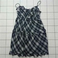 ◇ ⊂ イング INGNI チェック柄キャミワンピース ネイビー系 M レディース E  【1602130004676】