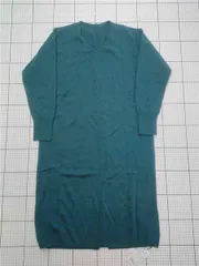 ◇ Θ アーバンリサーチロッソ カシミヤ混ラムウールVネックニットワンピース グリーン系 レディース E  【1602130004522】