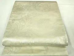 平和屋着物●極上　金彩友禅　卓越技能者・名工・和田光正　太鼓柄袋帯　光彩箔　花唐草文　金彩　逸品　DZAA8327kh5