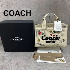 【極美品】COACH　コーチ　カーゴ　トートバッグ　スケッチ　プリント　CBK27　２WAY　ショルダーバッグ　A4可　キャンバス