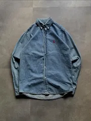 Ralph Lauren ラルフローレン デニムシャツ 30 BDシャツ 刺繍ロゴ