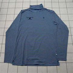 ◇ Θ マンシングウェア Munsingwear ボーダー タートルネック 長袖カットソー メンズ M ブルー系 E  【1602130005567】のサムネイル