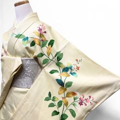 訪問着 作家もの 友禅 松竹梅 菊花 楓 茶屋辻 着物 051b p - メルカリ