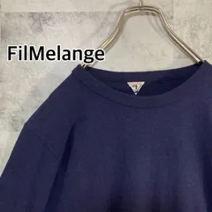 日本製 FilMelange フィルメランジェ 7分袖Tシャツ コットン ネイビー 4のサムネイル